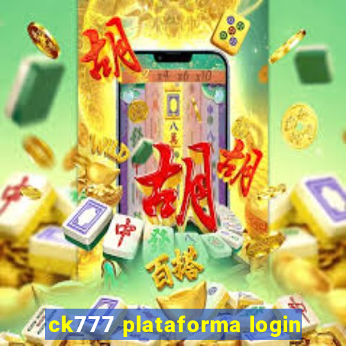 ck777 plataforma login